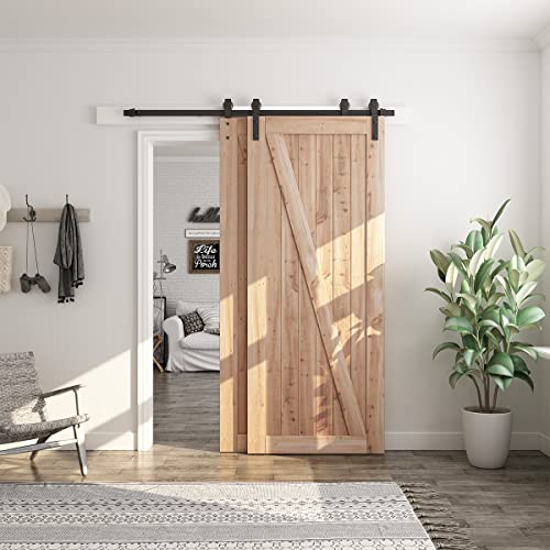 6.6 Feet Bypass Sliding Barn Door Hardware Kit U279