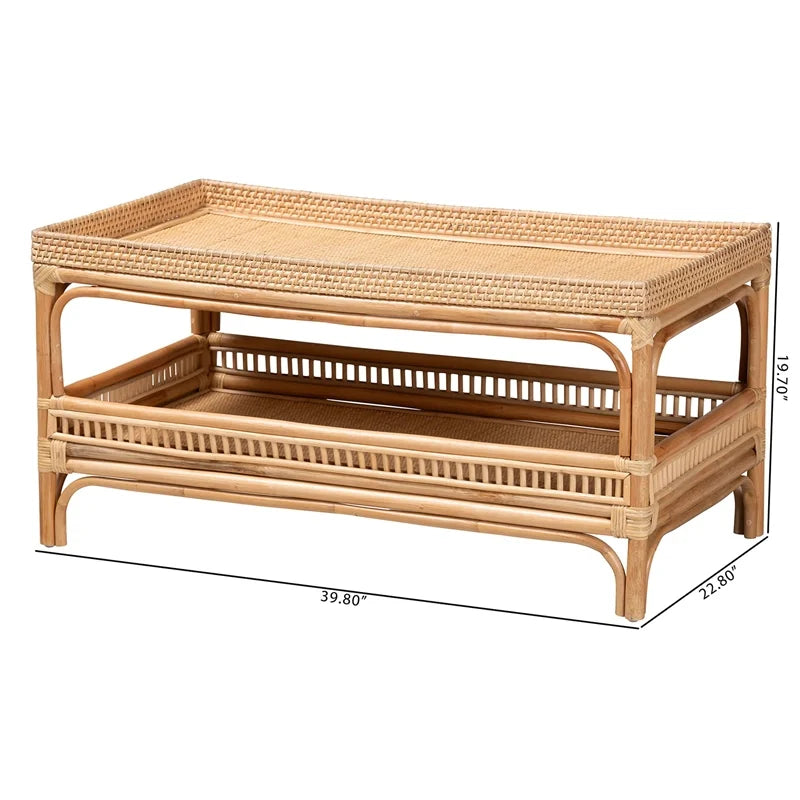 Natural Rattan Coffee Table S5770