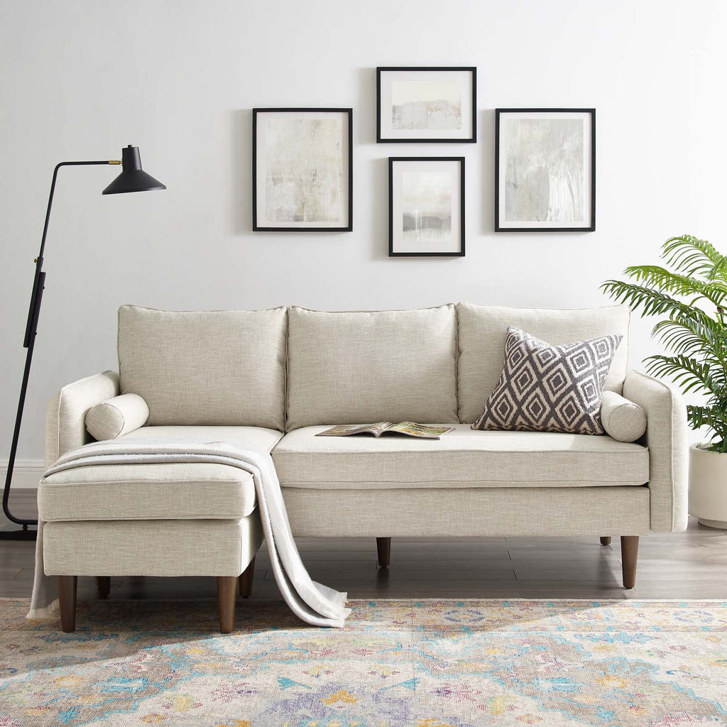 Beige Upholstered Sectional Sofa V157512
