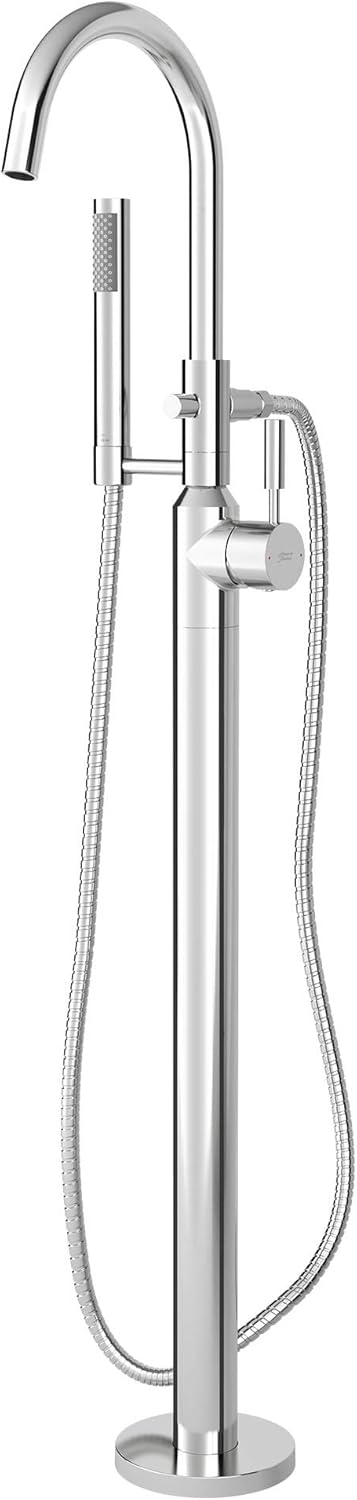 One-Handle Freestanding Tub Faucet with Handheld Shower, Polished Chrome B9351