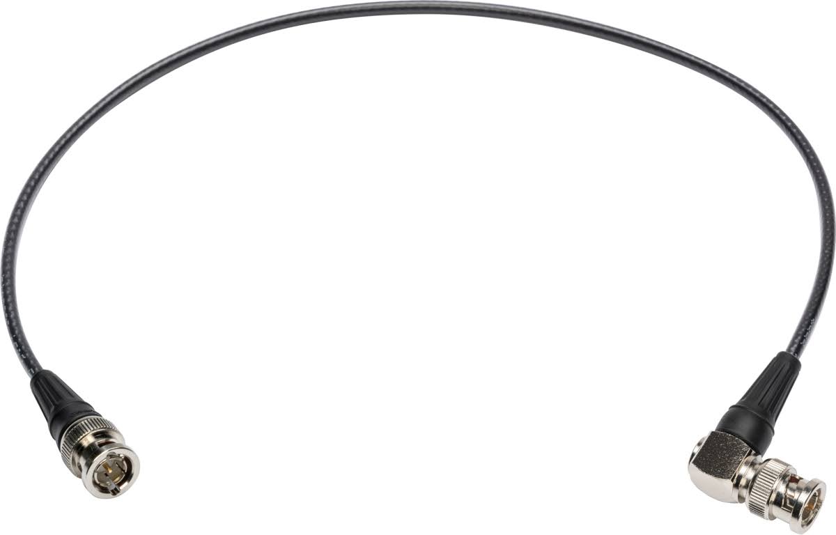 12G-SDI-4K UHD BNC to Right Angle BNC Single Link Cable Black 50 ft. M972830