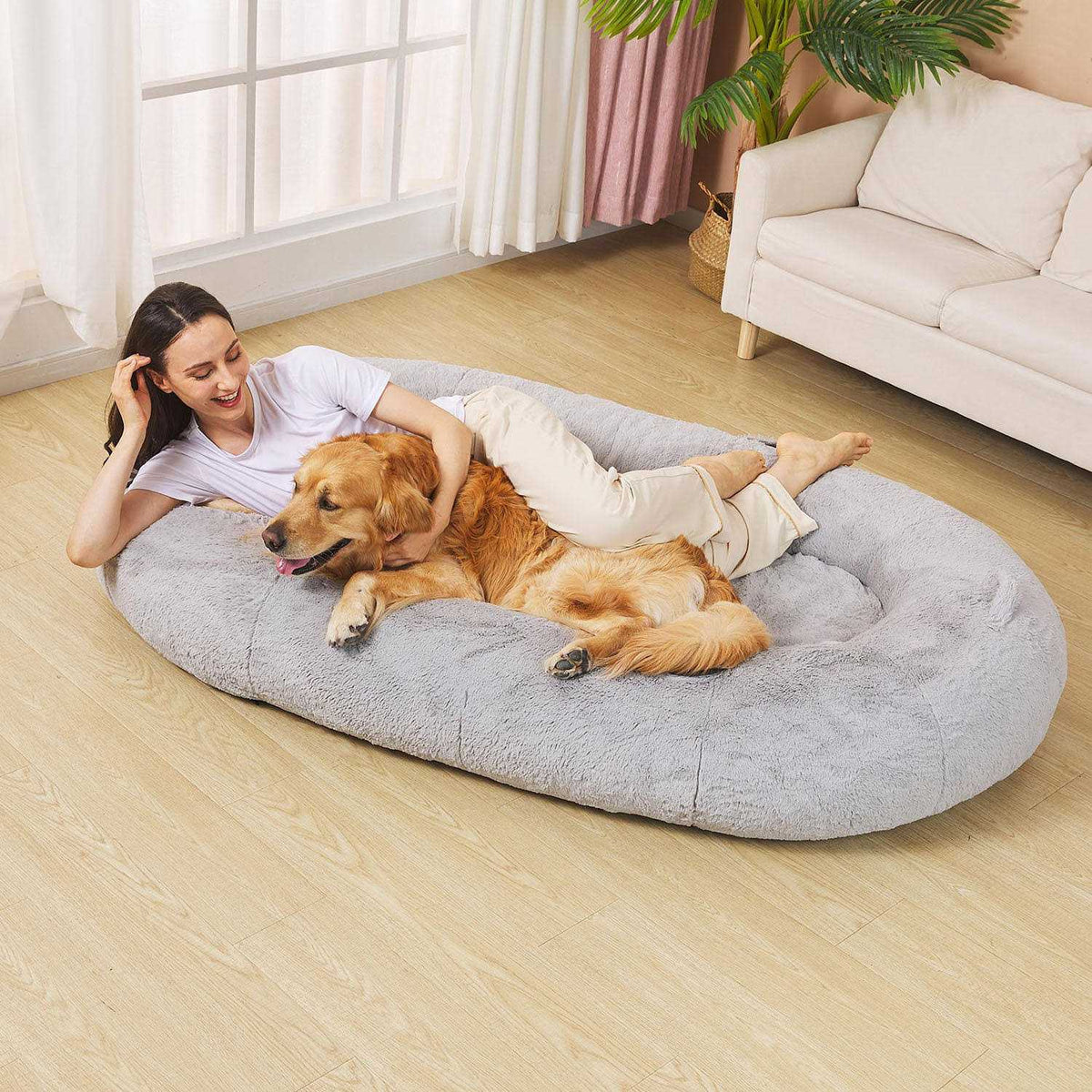 Large Cozy Plush Pet Bed E172