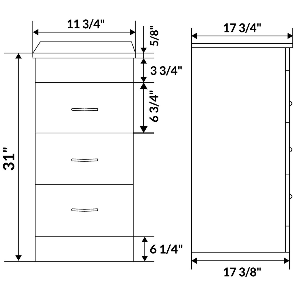 Black 36 Vanity Set with Sink Base and Drawer Base D871009