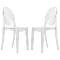 Acrylic Modern Chair Set of 2 X13936