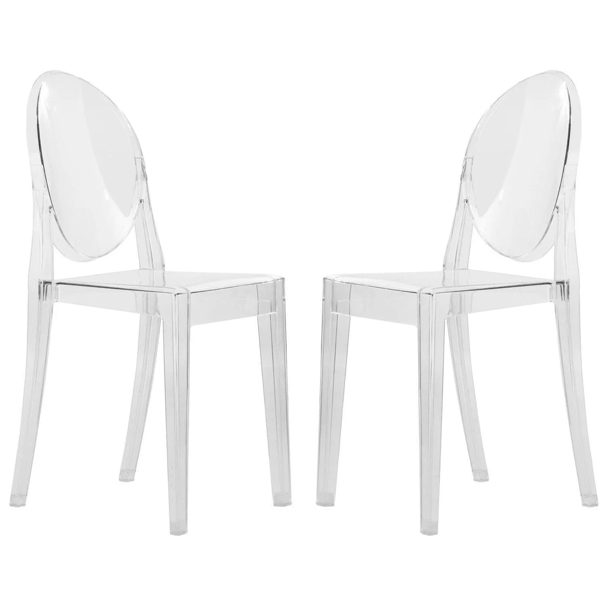 Acrylic Modern Chair Set of 2 X13936