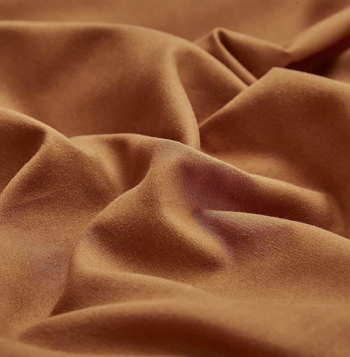 Solid Cinnamon Color Cal King 3 PCs Comforter Set S479
