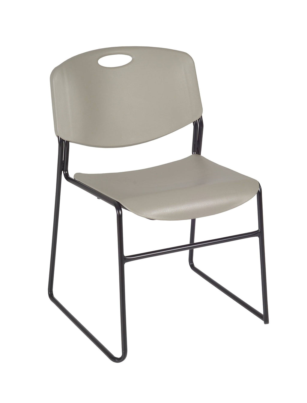 Maple Training Table with 2 Grey Stack Chairs F395