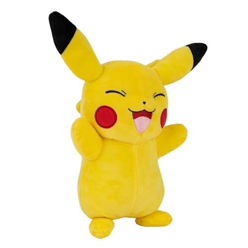 12" Large Happy Pikachu Plush Soft Stuffed Animal Toy D2419