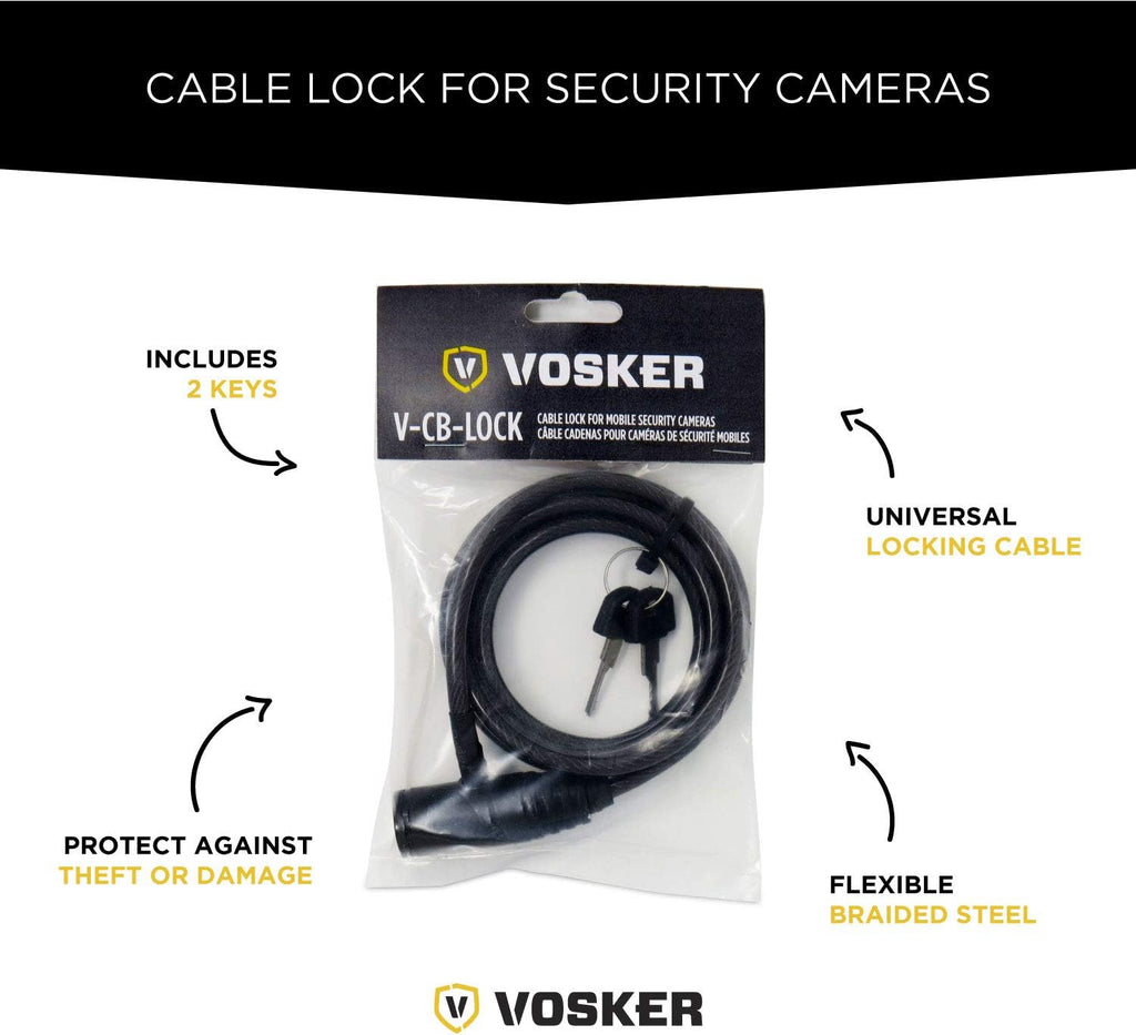 Security Cable Lock with 2 Keys, Braided Steel, 6 Feet Z5205