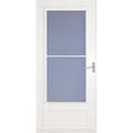 White Mid-View Universal Reversible Wood Core Storm Door V546515