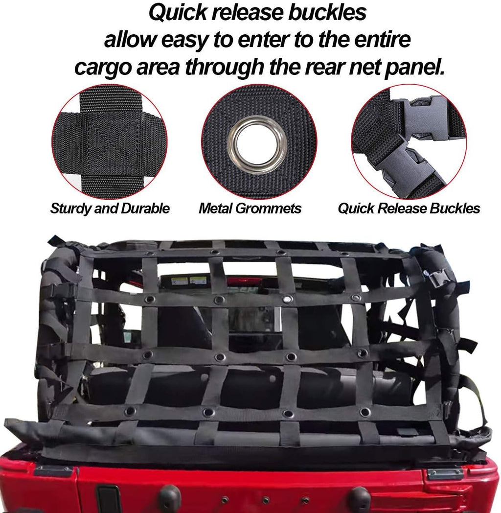 Black Trunk Cargo Mesh Net V2667