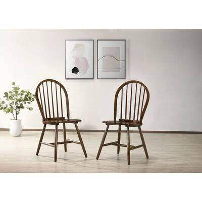 Walnut Solid Wood Windsor Back Side Chair W811