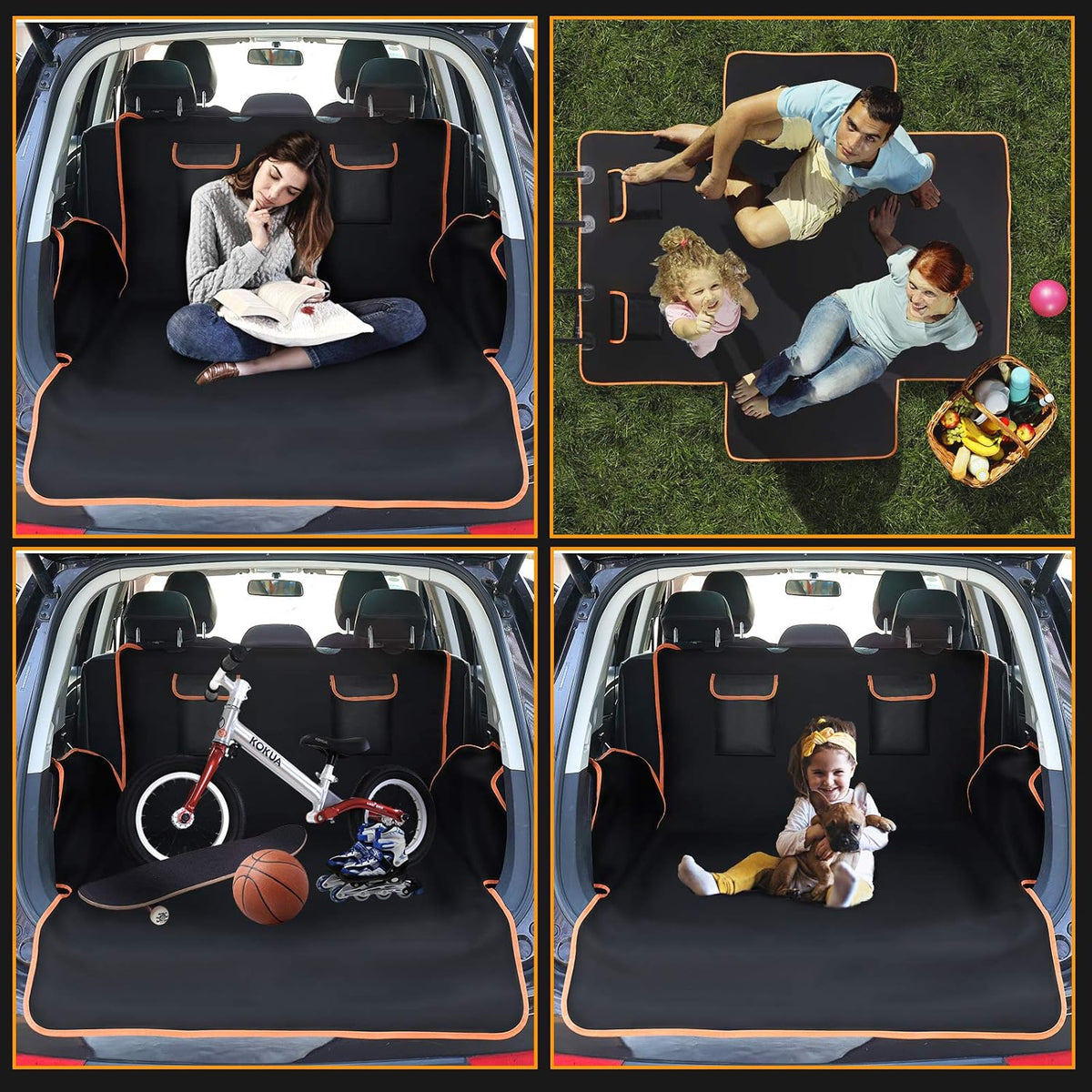 Yellow Washable Waterproof Pet Cargo Cover Liner H399