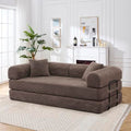Green Corduroy Convertible Folding Sofa Bed B3315