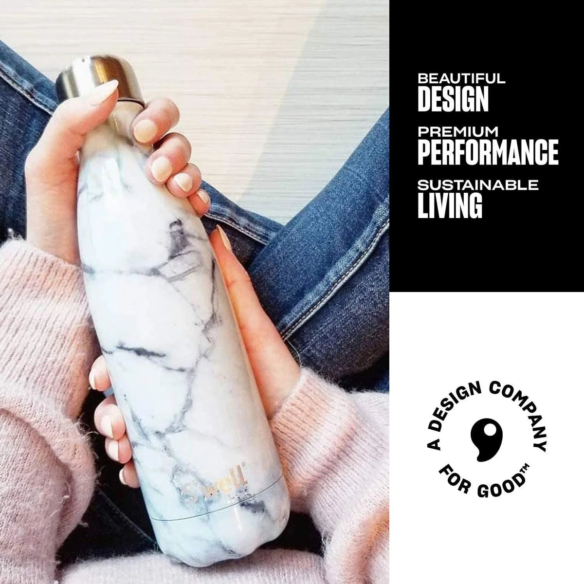 White Marble Bottle T365979