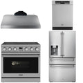 36 Electric Range, Range Hood, Refrigerator and Dishwasher M6917