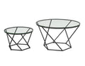 Geometric Glass Nesting Coffee Tables F909