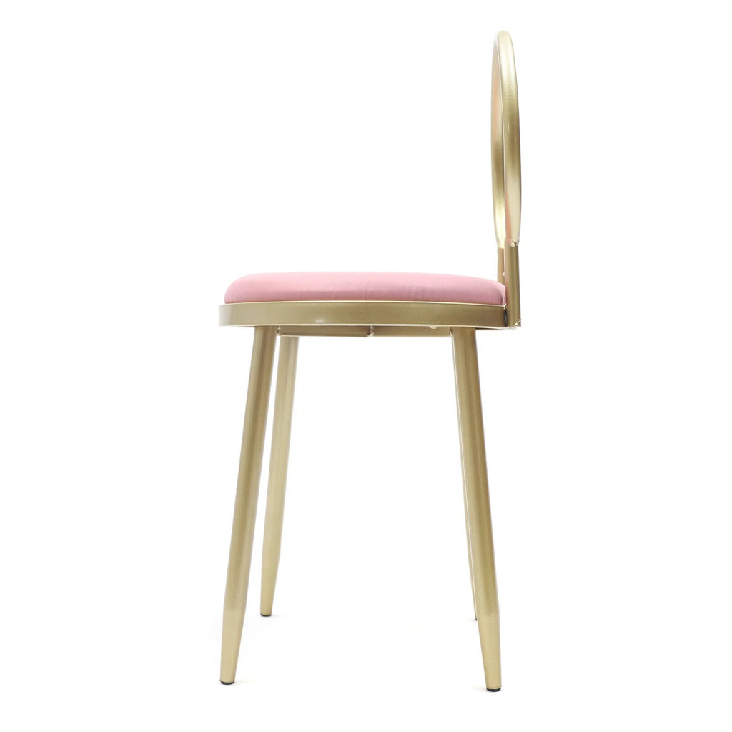 Vanity Stool Metal Frame Padded Cushion Z151