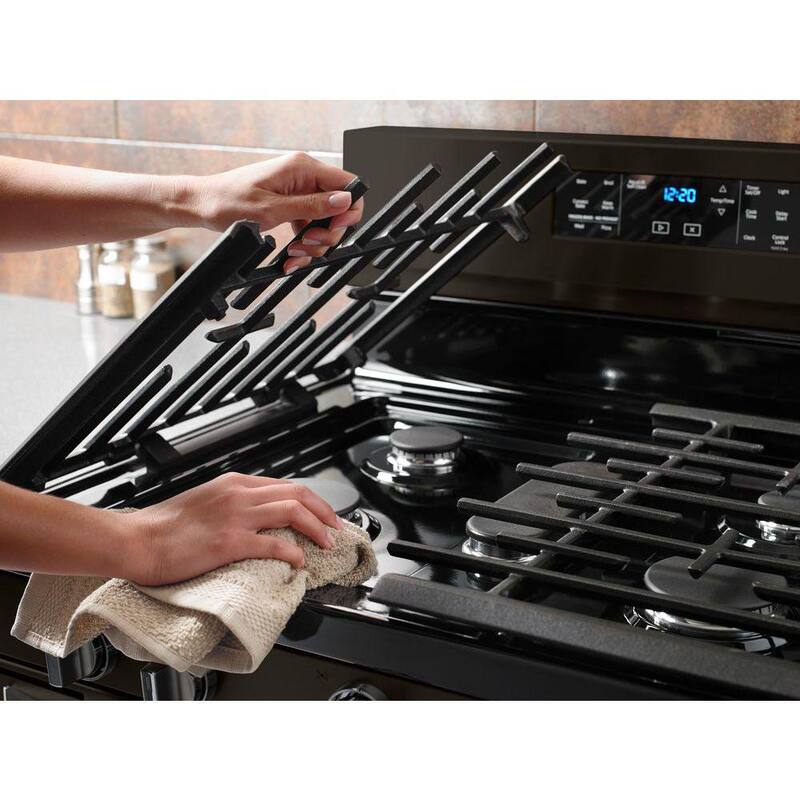 5.8 cu. ft. Black Stainless Gas Freestanding Range A72527