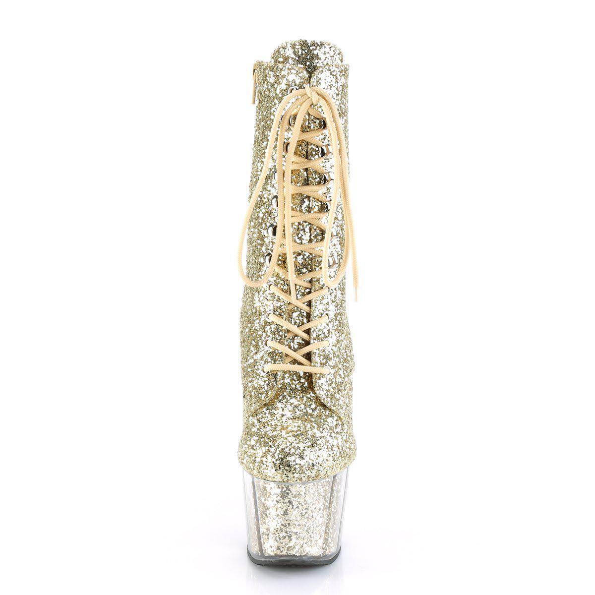 Gold Glitter 7 inch Heel Y123514