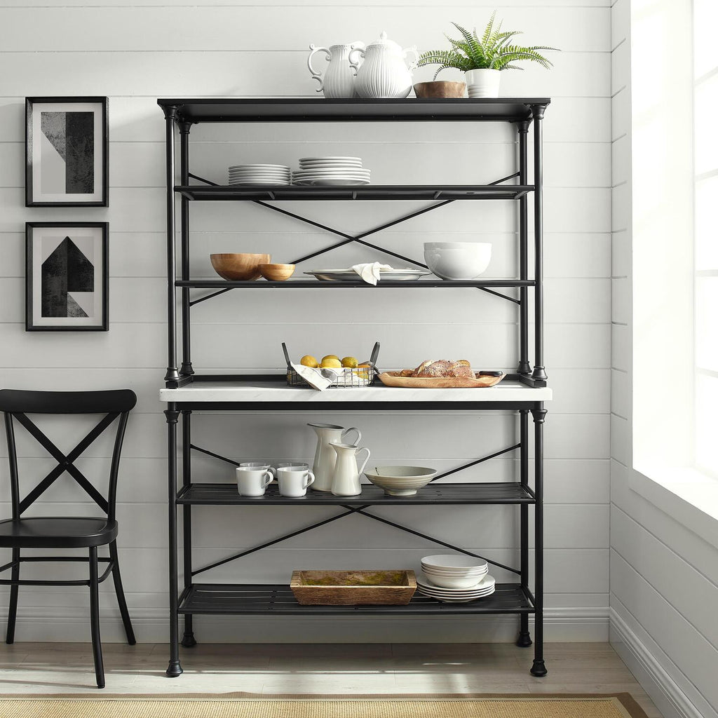 Matte Black Baker's Rack F799