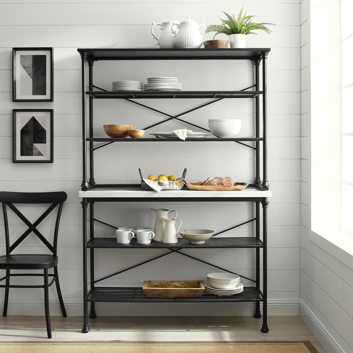 Matte Black Baker's Rack F799