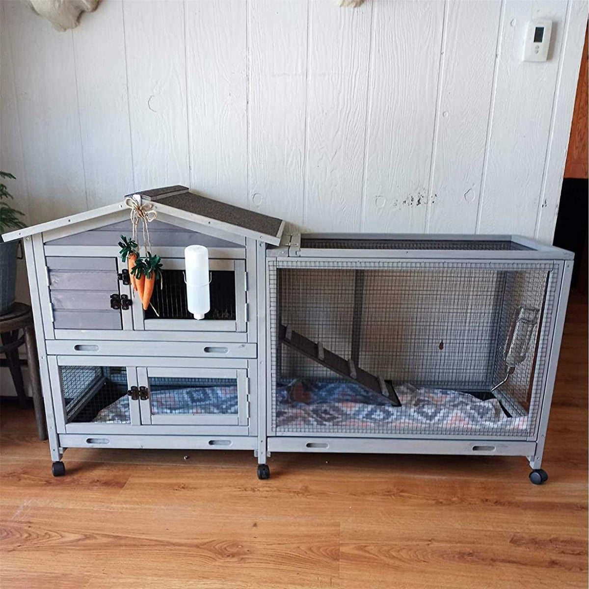 Rabbit Hutch with 3 Deep Pull Out Tray F36845