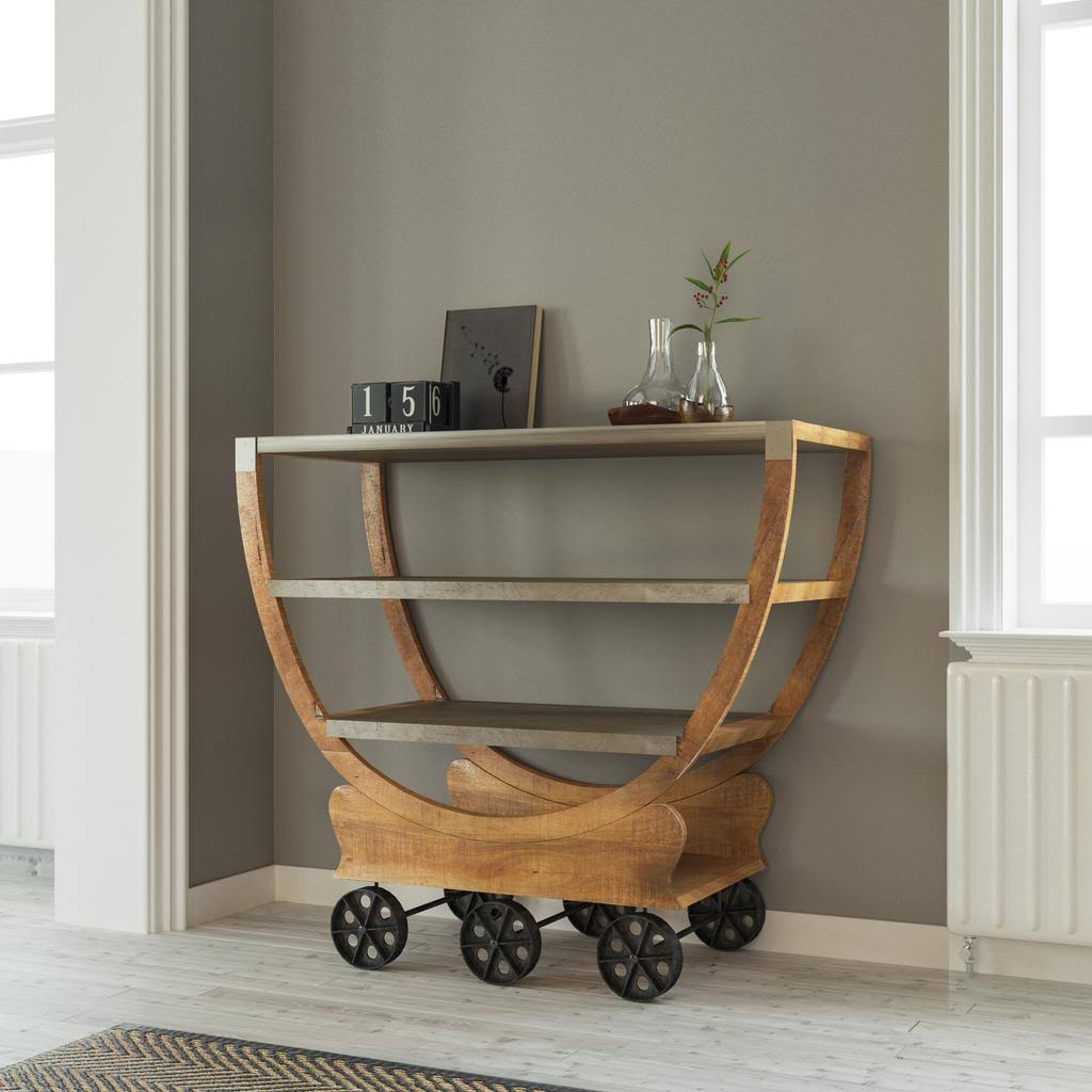 Mango Wood Cart W666959
