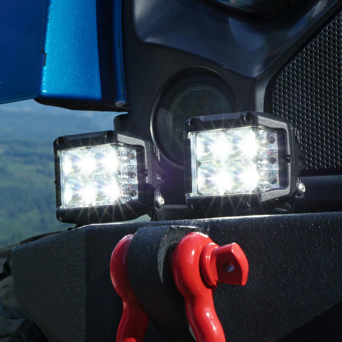 3 in. LED Spot with Sidelight, Pair W6776