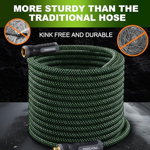 Black 50FT Flexible Water Hose with 10 Function Sprayer P835503