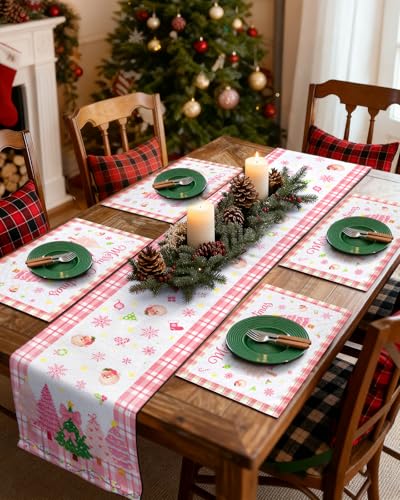 Christmas Placemats Set of 4 Buffalo Plaid Y39704