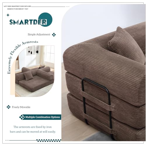 Green Corduroy Convertible Folding Sofa Bed B3315