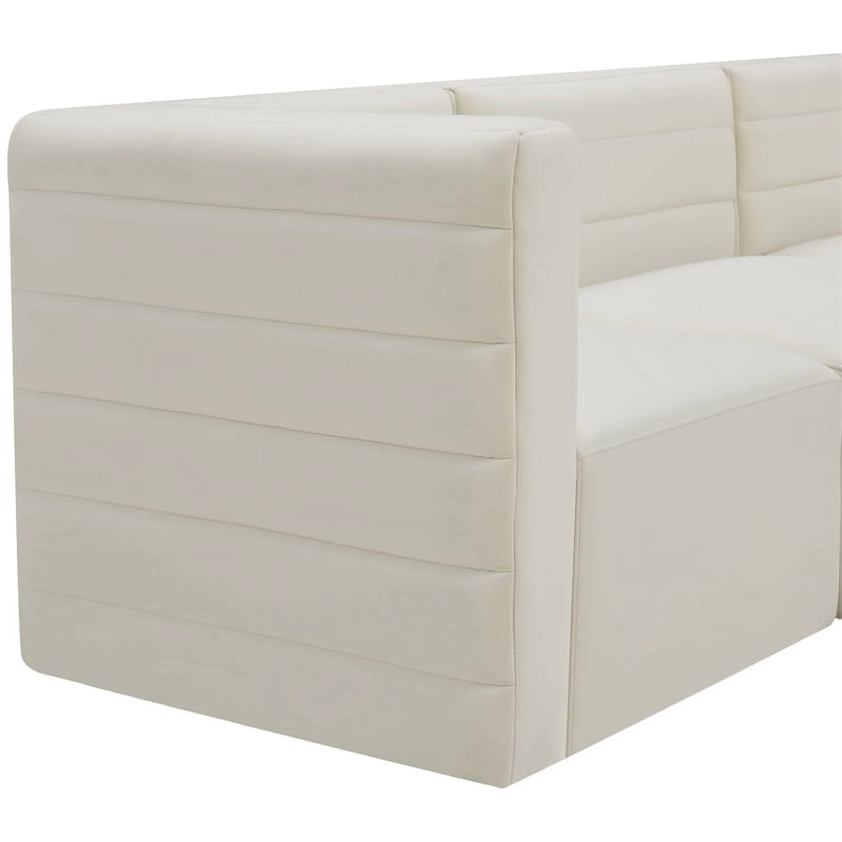 Cream Velvet Modular Sofa C65055