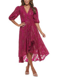 Petites Chiffon Midi Cocktail Dress P37100