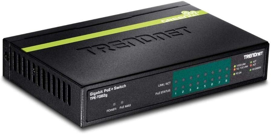 8-Port Gigabit PoE+ Switch, Black B657387
