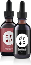 Organic Trace Minerals Electrolyte Drops and Vitamin B12 2500 mcg 2 oz Liquid Drops Y4078