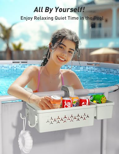Poolside Storage Basket with Cup Holder S64303