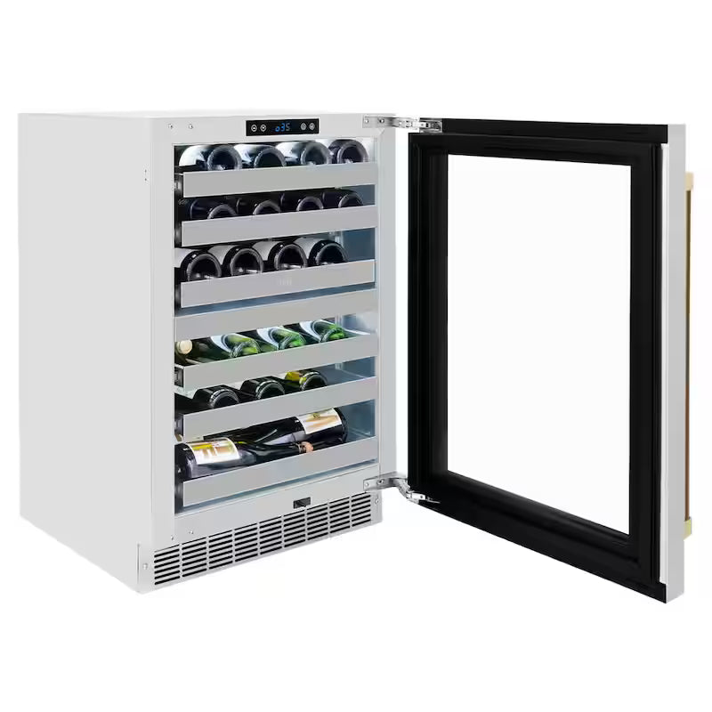 24 in. Dual Zone 44-Bottle Wine Cooler with Glass Door C920