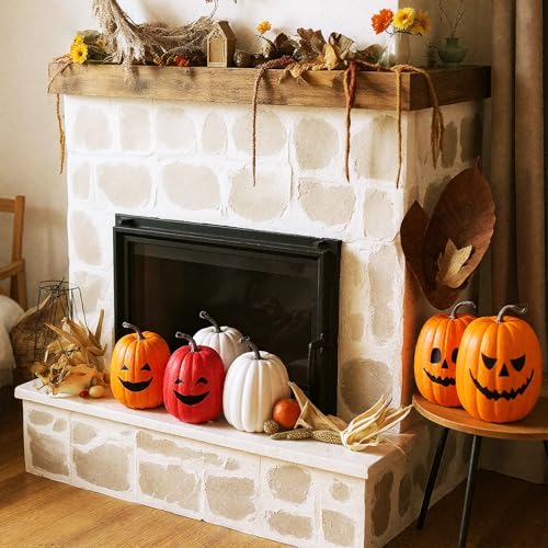 4 Sets 9.1 Inch Artificial Foam Pumpkins U590
