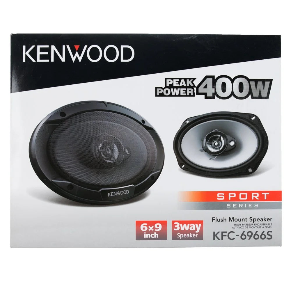 6" x 9" 400W 3-Way Coaxial Car Speakers, Pair I759311