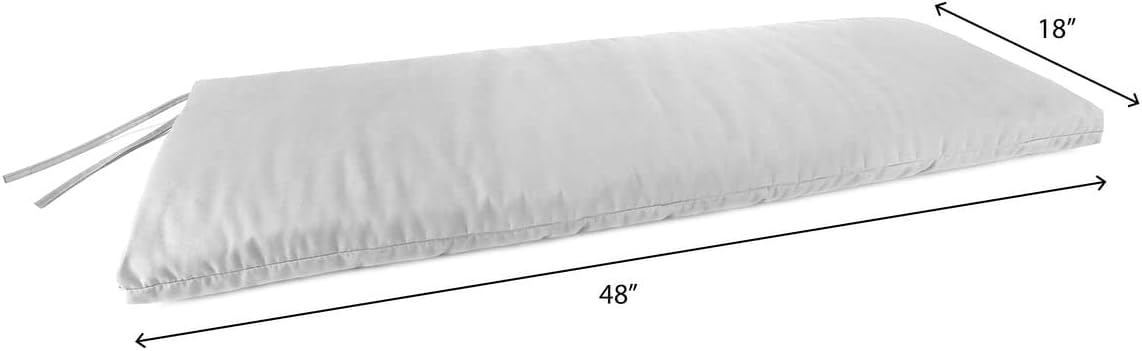 Black Floral Outdoor Bench Cushion B424298