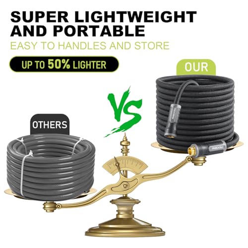 Black 50FT Flexible Water Hose with 10 Function Sprayer P835503