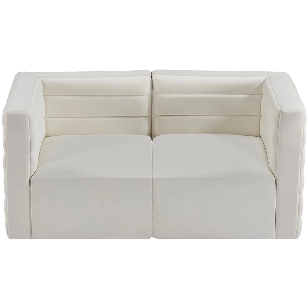 Cream Velvet Modular Sofa C65055
