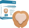 Silicone Foam Wound Dressing with Adhesive Border, Sterile, 7.2" x 7.8", 10 PCS V500152