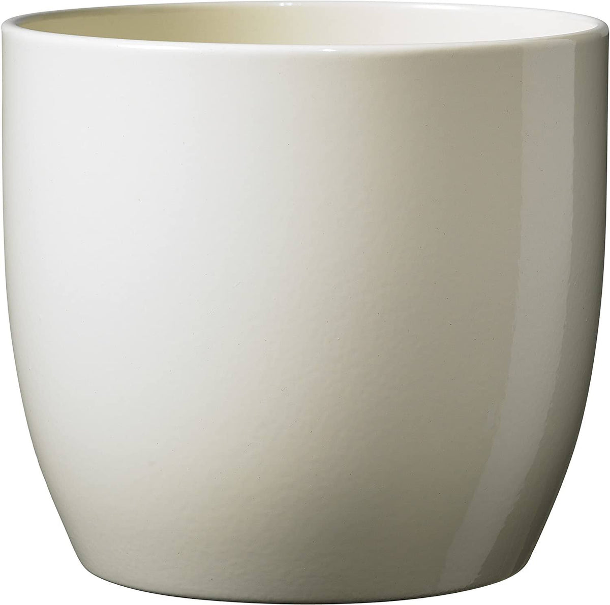 Ceramic Flower Pot, Clay, Vanilla, 14 x 14 x 13 cm I4985
