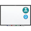 36 x 24 Black Aluminum Frame Magnetic Whiteboard I7601