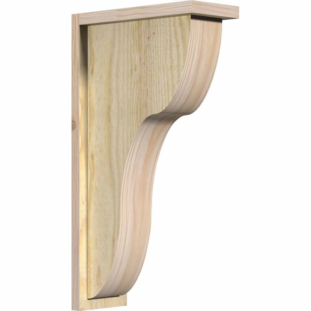 Carmel Rough Sawn Corbel w/Backplate, Douglas Fir H825