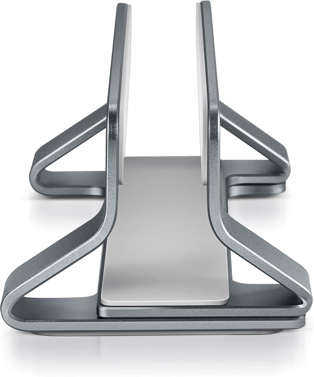 Vertical Laptop Stand Dock Holder, Adjustable Width, Aluminum Alloy, Pack of 2 O49265