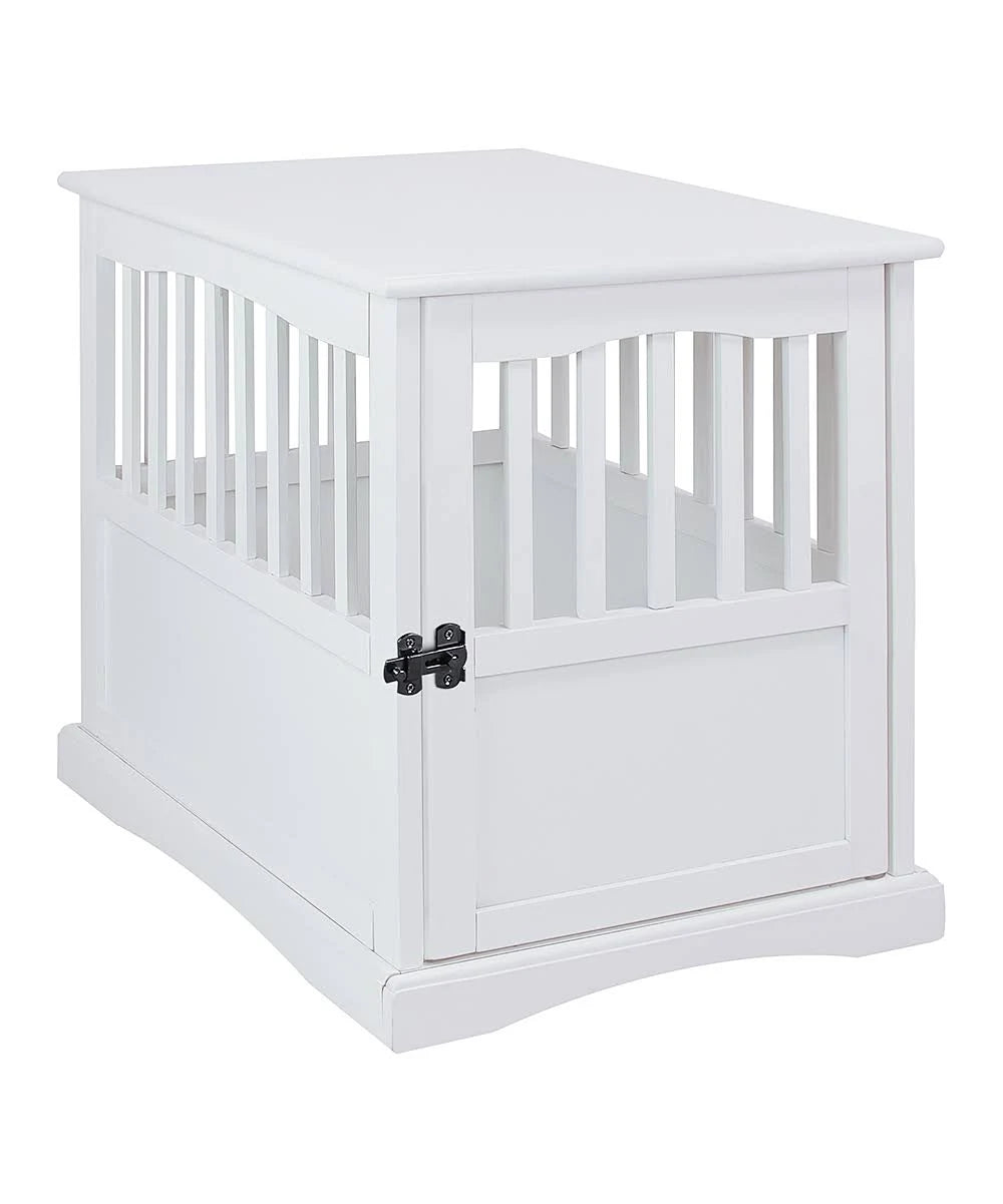 White Pet Crate End Table Y897914