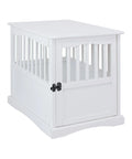 White Pet Crate End Table Y897914